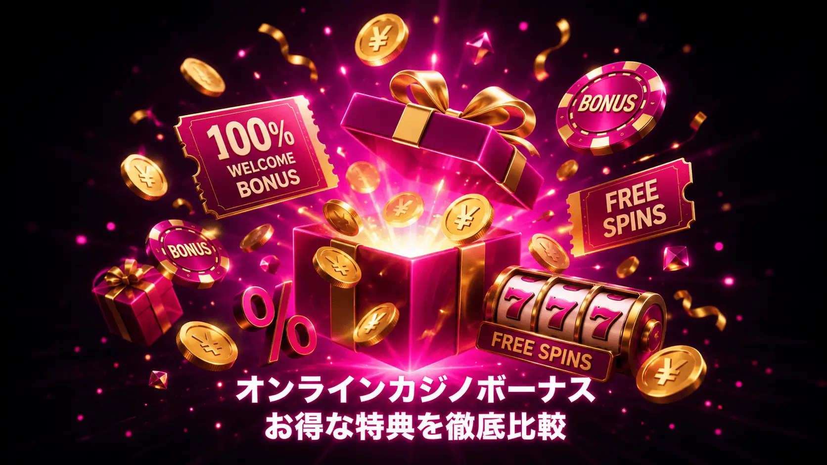 オンラインカジノ ボーナスおすすめランキング【2026年最新】
