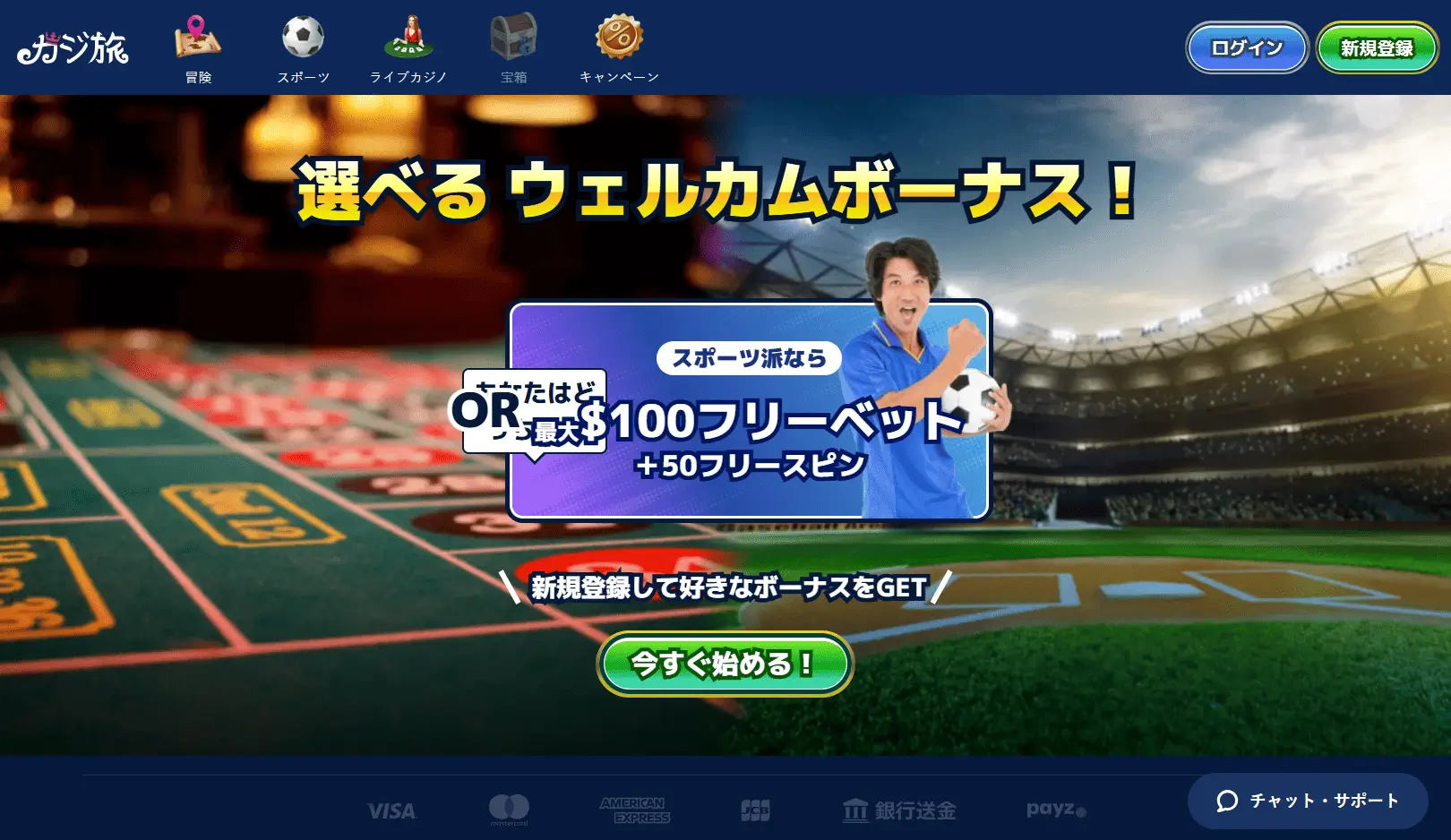 カジ旅 (Casitabi): 独自のRPG進行システムを持つ日本特化型カジノ