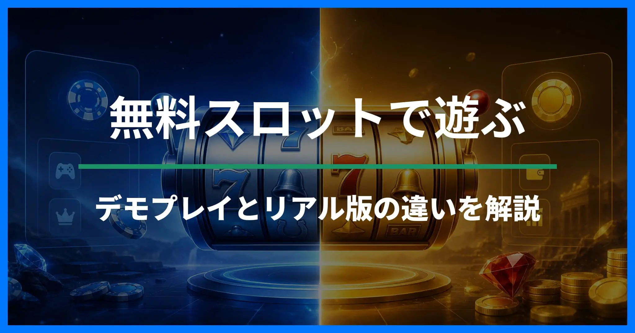 無料スロットで遊ぶ方法｜デモプレイ・練習・リアルマネー版との違い